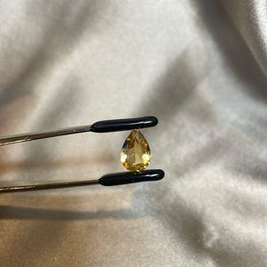 Vintage Natural Pear Shape Citrine Loose Stone 2.02ct